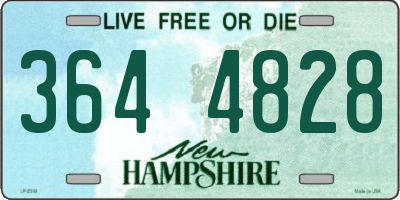 NH license plate 3644828