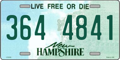 NH license plate 3644841