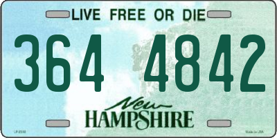NH license plate 3644842