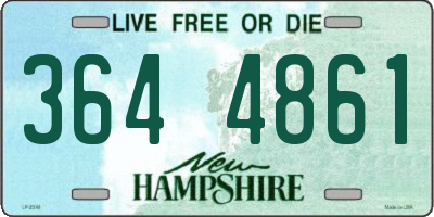 NH license plate 3644861