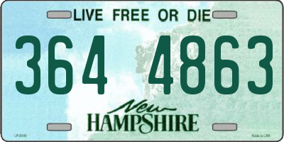 NH license plate 3644863