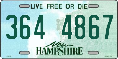 NH license plate 3644867