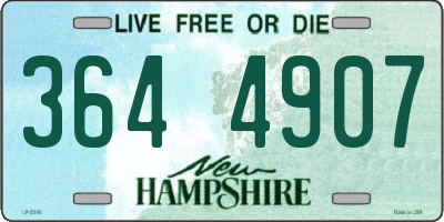 NH license plate 3644907