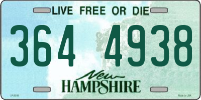 NH license plate 3644938