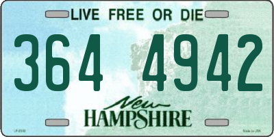 NH license plate 3644942