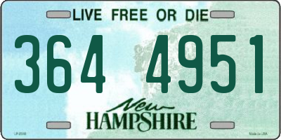NH license plate 3644951