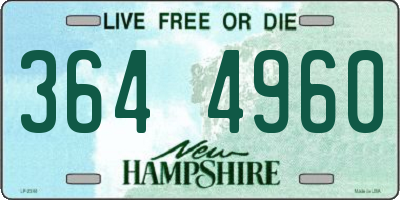 NH license plate 3644960