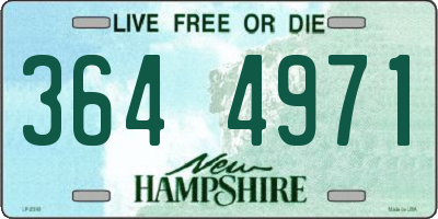 NH license plate 3644971