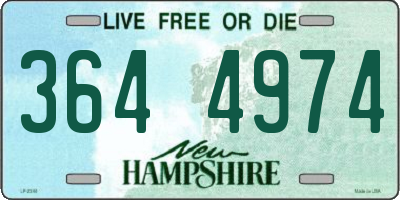 NH license plate 3644974