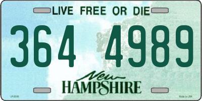 NH license plate 3644989