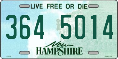 NH license plate 3645014