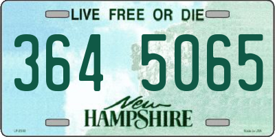 NH license plate 3645065