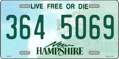 NH license plate 3645069