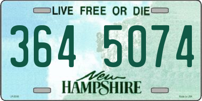 NH license plate 3645074