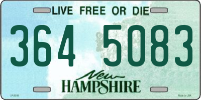 NH license plate 3645083