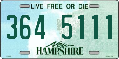 NH license plate 3645111