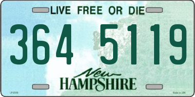 NH license plate 3645119