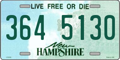 NH license plate 3645130