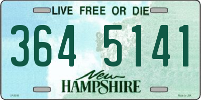 NH license plate 3645141