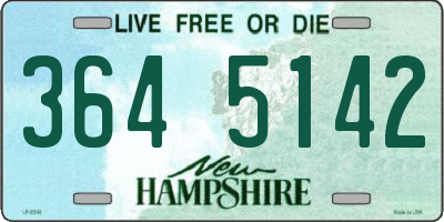 NH license plate 3645142