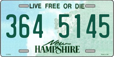 NH license plate 3645145