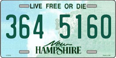 NH license plate 3645160