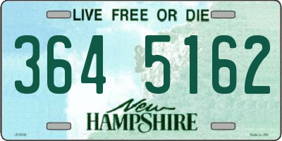 NH license plate 3645162