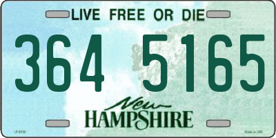 NH license plate 3645165
