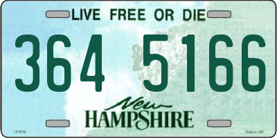 NH license plate 3645166
