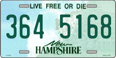 NH license plate 3645168