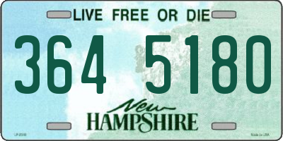 NH license plate 3645180