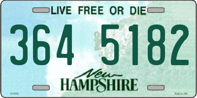 NH license plate 3645182