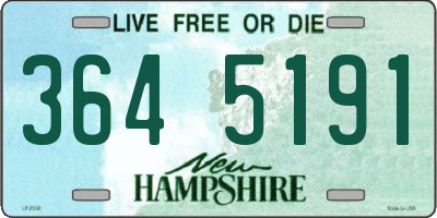 NH license plate 3645191