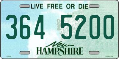 NH license plate 3645200