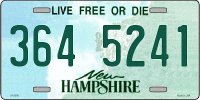 NH license plate 3645241