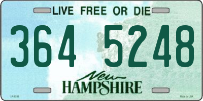 NH license plate 3645248