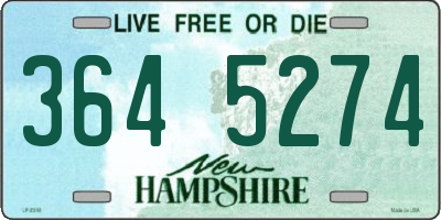 NH license plate 3645274