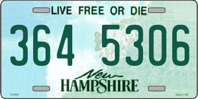 NH license plate 3645306
