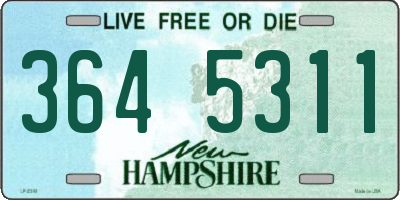 NH license plate 3645311