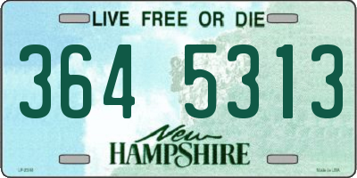 NH license plate 3645313