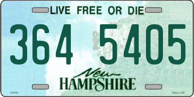 NH license plate 3645405