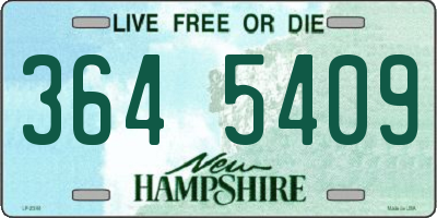 NH license plate 3645409