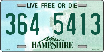 NH license plate 3645413