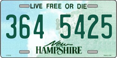 NH license plate 3645425