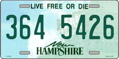 NH license plate 3645426
