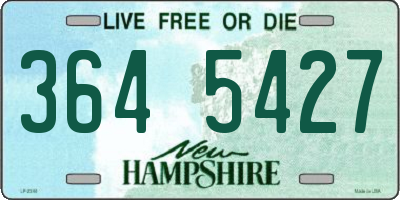 NH license plate 3645427
