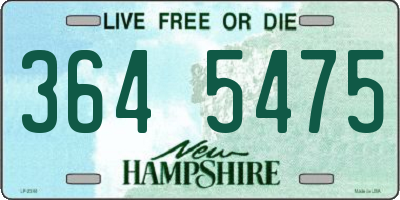 NH license plate 3645475