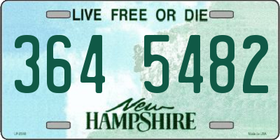 NH license plate 3645482