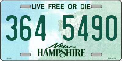 NH license plate 3645490