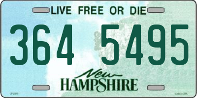 NH license plate 3645495
